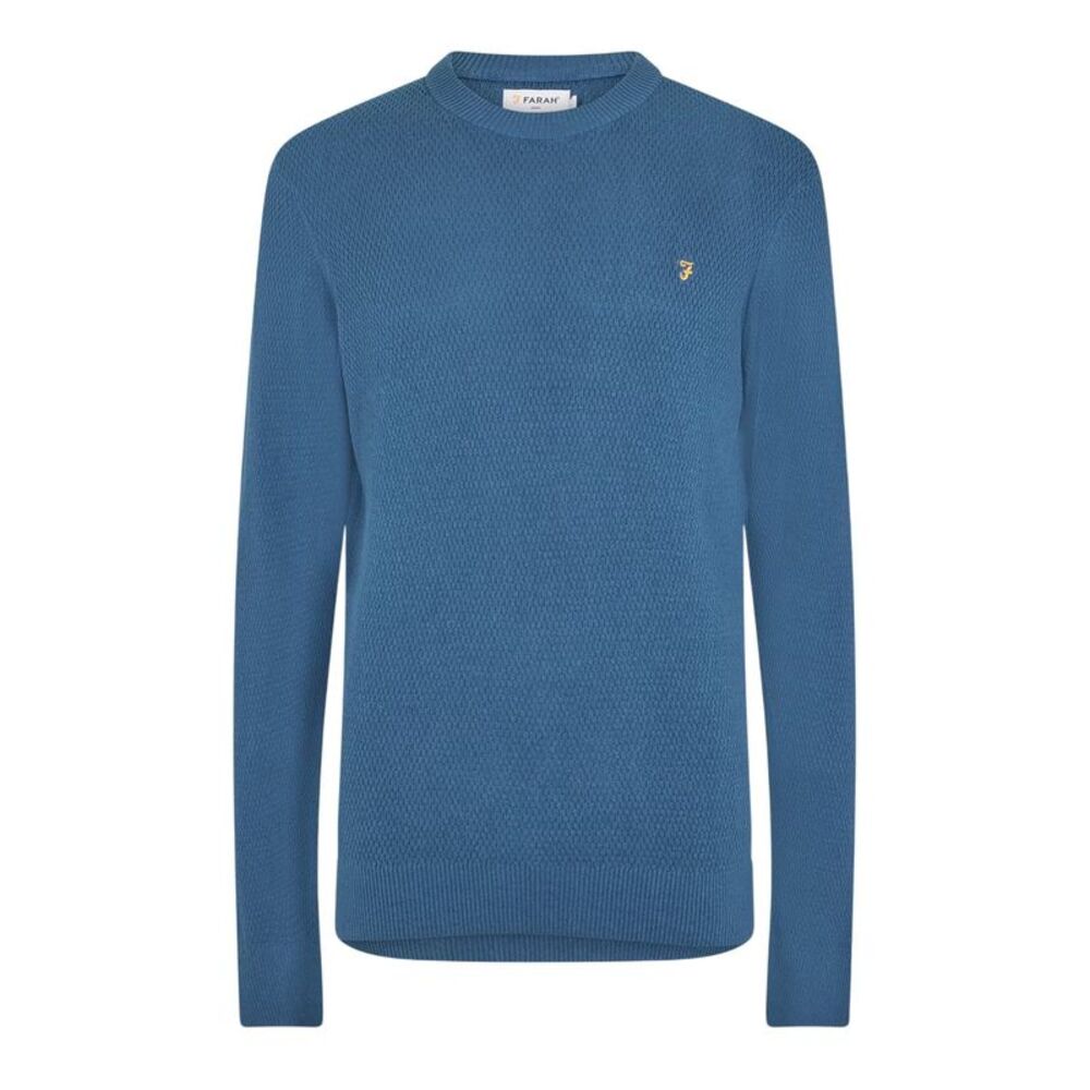 Farah Mens Rainhill Plain Regular Sweater / Metal Grey